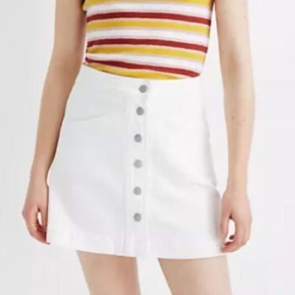 NWT Madewell Stretch Denim A-Line Mini Skirt
